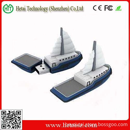 Custom PVC Sailing Boat USB Memory Drive 2GB (HT-U3072)